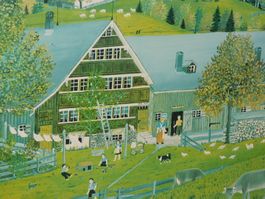 Kunst Alder Appenzeller gr Graphik speziell   78 x 69 cm