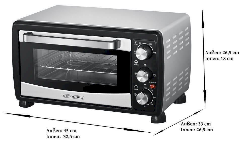 Fours: Steinborg SB-3007 Mini Backofen 20L 3in1 – Neuf avec emballage d'origine à Bottighofen par zaap 2