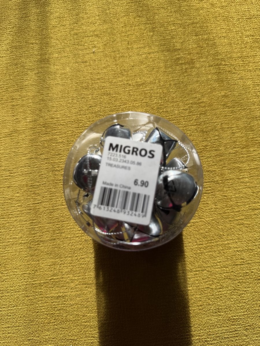 Migros Tutte le decorazioni: Glöckchen zum Hängen silber Neu – Nuovo e nell'imballaggio originale da Feusisberg venduto da Mila1122 2