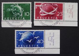 1949, Serie Nr. 294-296 mit Vollstempel, Sonderstempel BERN