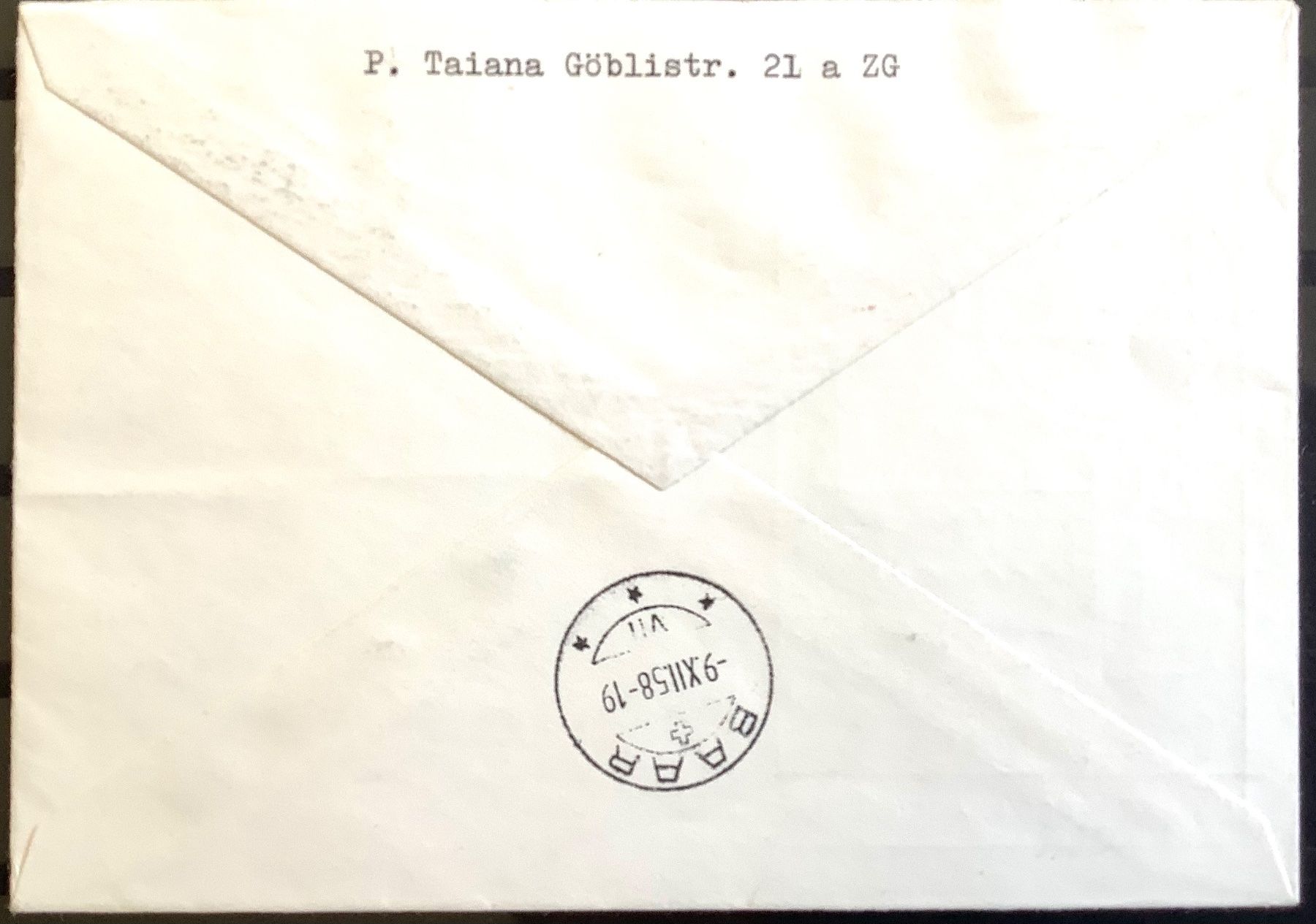 Alle Briefmarken: 1958 - Tag der Briefmarke - Bellinzona - Baar – Gebraucht aus Liestal von Skunk02 1