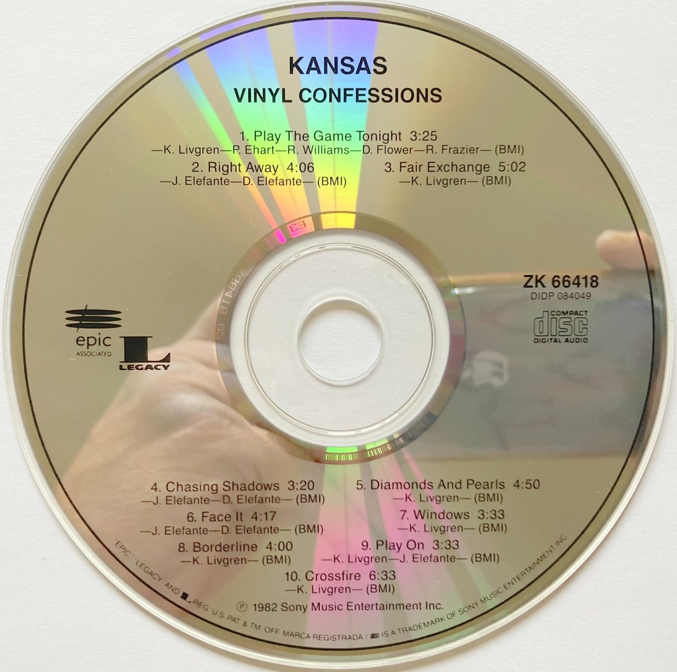 CD: KANSAS - VINYL CONFESSIONS – Usato da Bottens venduto da hotter-than-hell 3