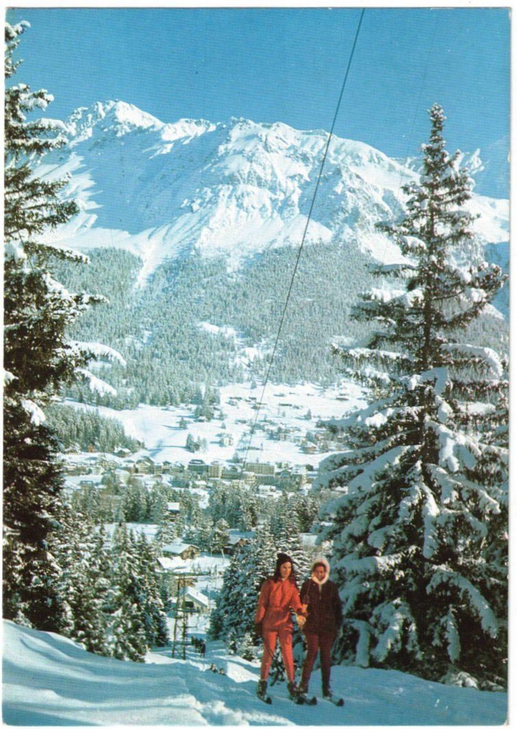 Cartoline postali: Lenzerheide - Skilift – Usato da Binningen venduto da Mountainrider