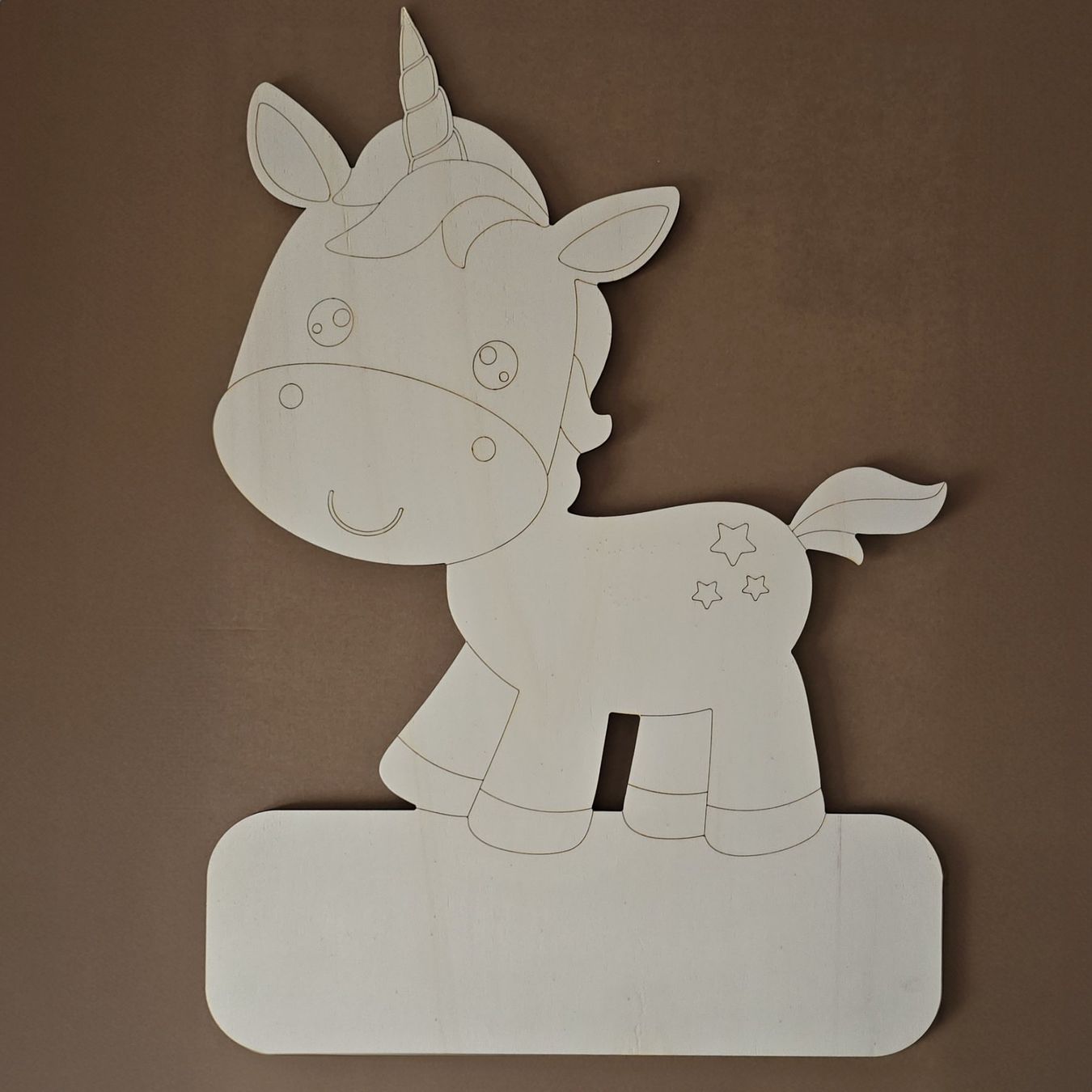 Insegne: Geburtstafel "Einhorn" zum selber machen – Nuovo e nell'imballaggio originale da Schwyz venduto da Riba6367