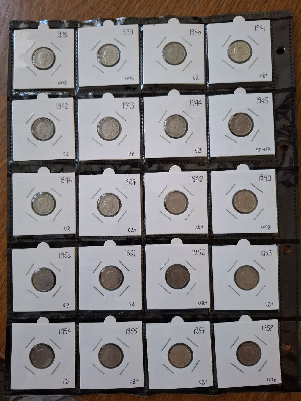 Tutti le monete: 5 Rappen Sammlung nr.20 – Usato da Hunzenschwil venduto da Hardrock6 3