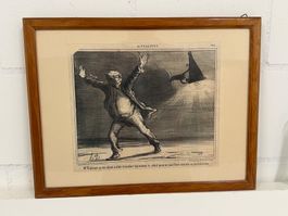1857 lithographische Druck ist Honoré Daumiers