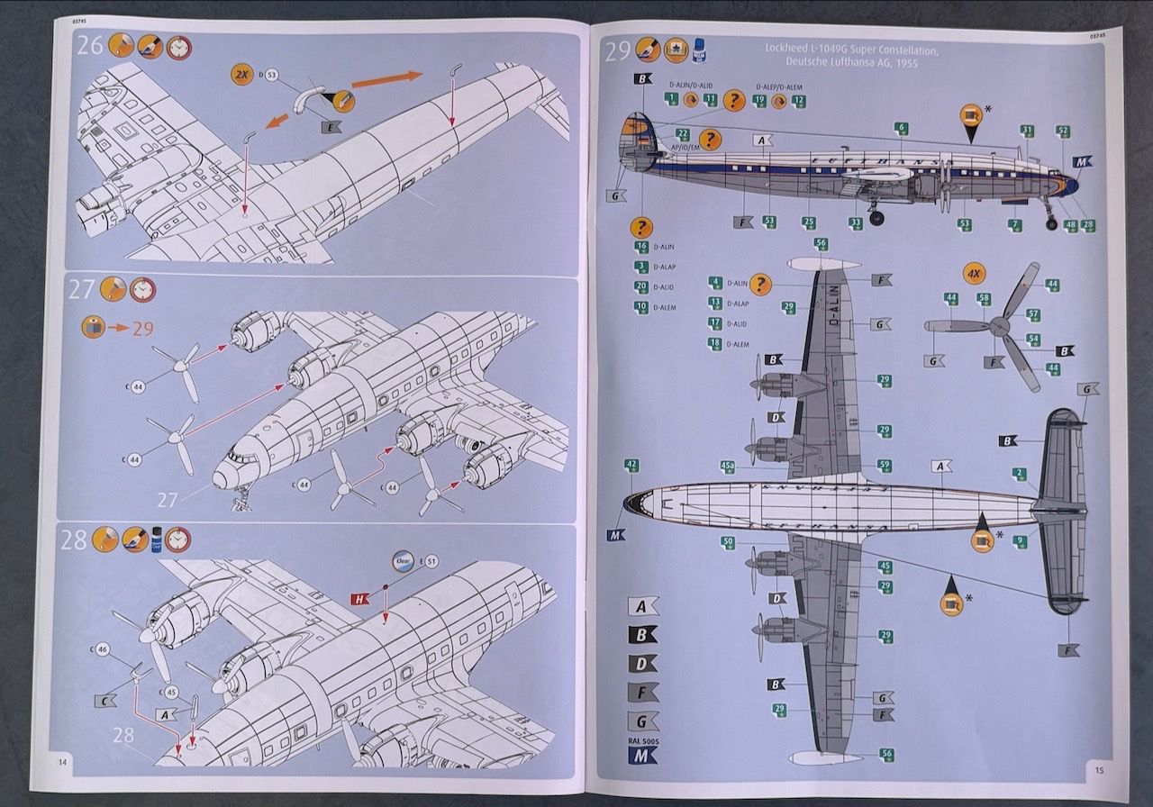 Revell Kit di modellismo & Modellini statici: Lockheed Super Constellation, M : 144, 24.1 cm lang – Nuovo e nell'imballaggio originale da Rütihof venduto da Bashful 7