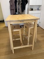 IKEA Björkudden Bartisch mit 2 Barhockern