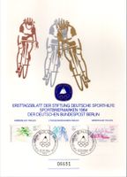 ZWEI ERSTTAGSBLATT DEUTSCHE SPORTHILFE 1984 - BB130-BB131