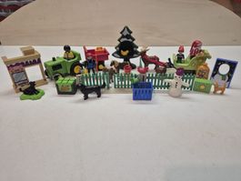 Konvult Traktor Anhänger Ponis Weihnachtsschlitten, Nikolaus