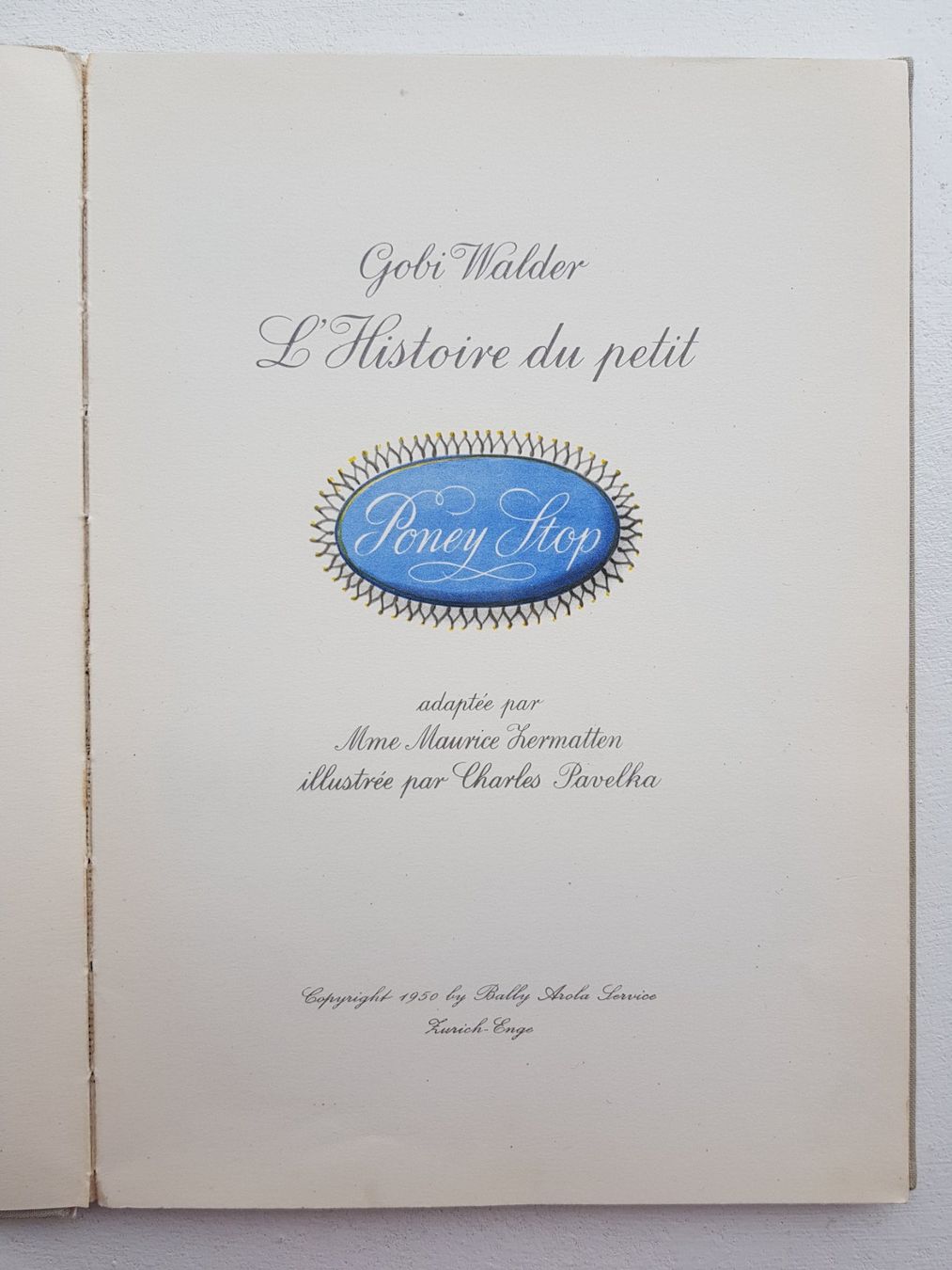 Libri: L'histoire du petit poney stop – Difettoso da Lausanne venduto da LasloH 1