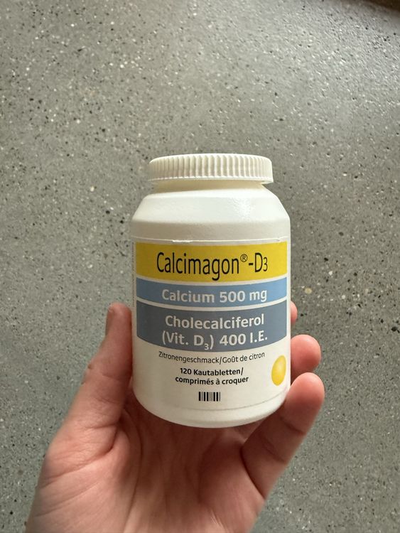 Calcimagon-D3 Kautabletten, Calcium 500mg, Vitamin D3 (Gebraucht) in ...