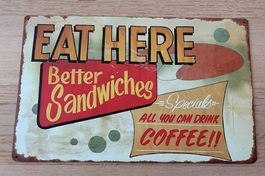 Retro-Style Blechschild