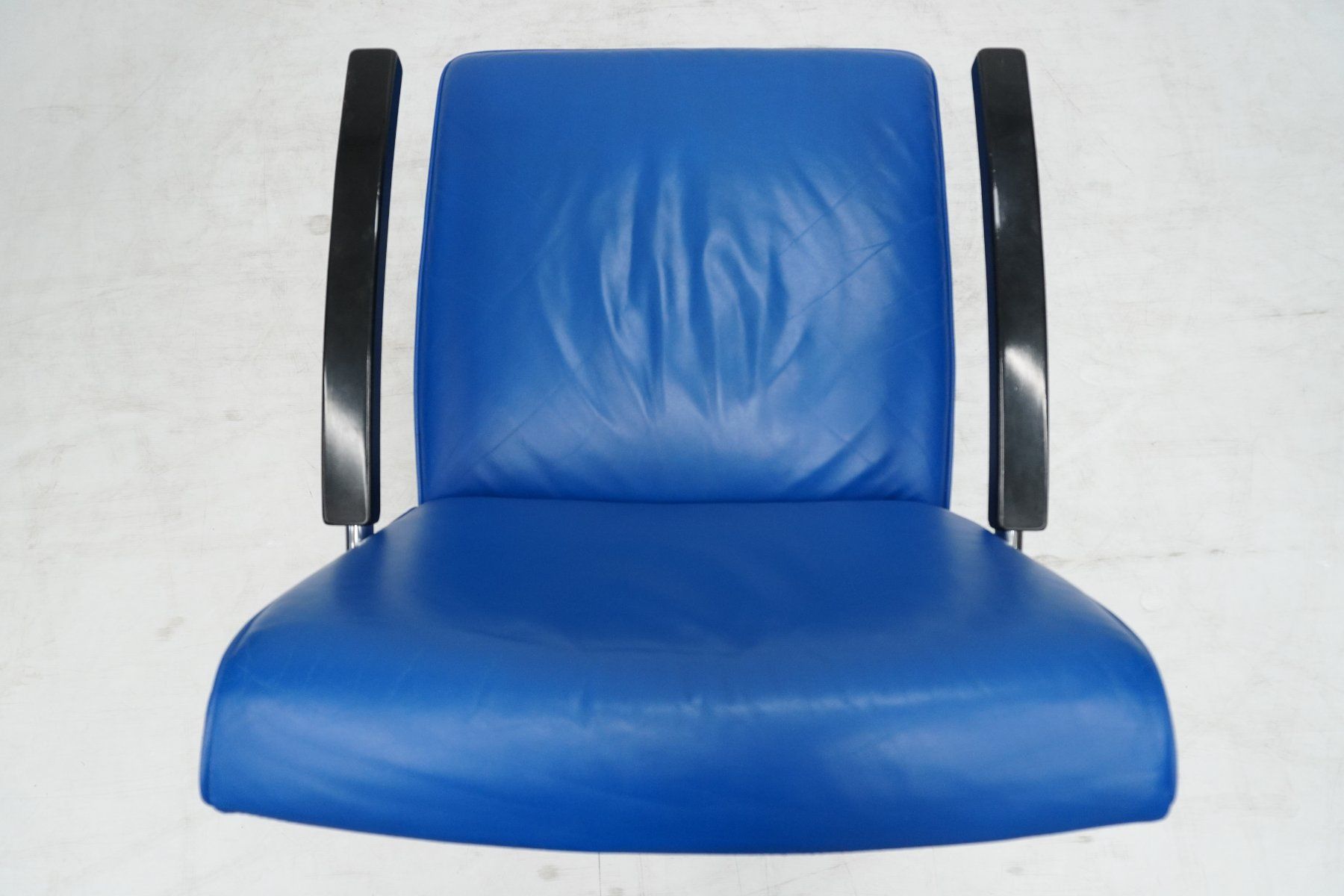 Thonet Sessel: Thonet S411 Freischwinger Sessel Leder blau – Gebraucht aus Bad Zurzach von QLASSIQ 6