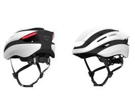 Casque vélo Lumos blanc avec éclairage LED état neuf