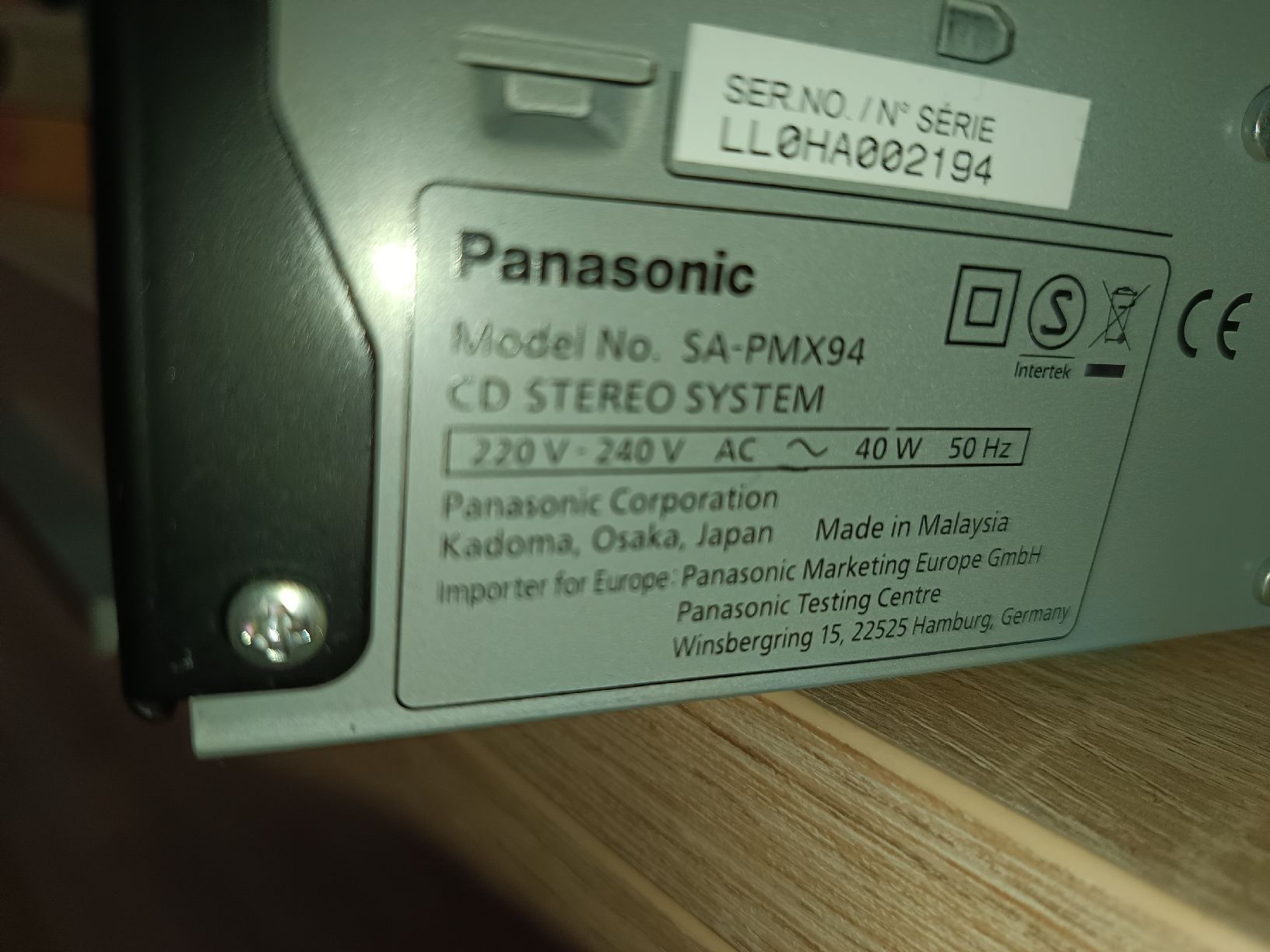 Panasonic Lettore multimediale & Streamer: Panasonic Stereo Anlage SA-PMX94 mit 2 Lautsprecher – Usato da Olten venduto da Slaven_Todorovic 6