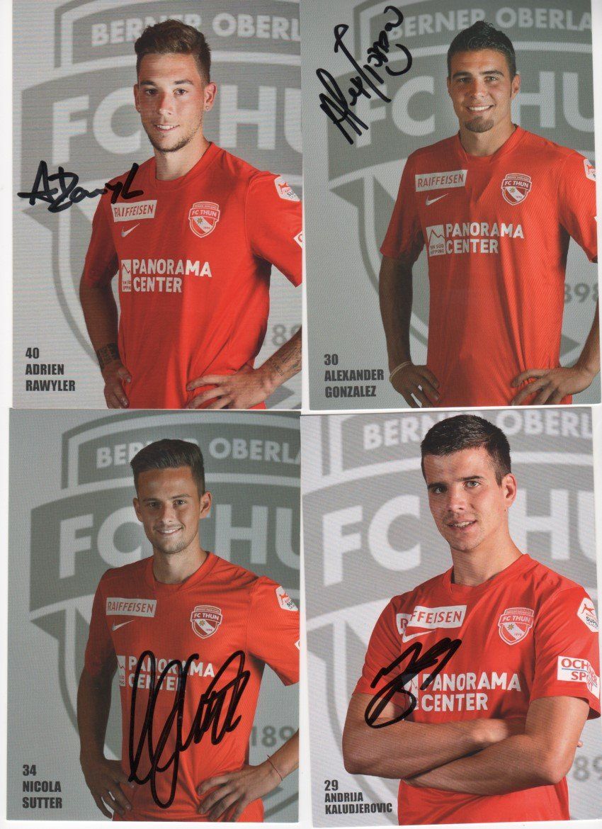 Autografi: Autogrammkarten von FC Thun 2015 – Usato da Muri AG venduto da rogana 5