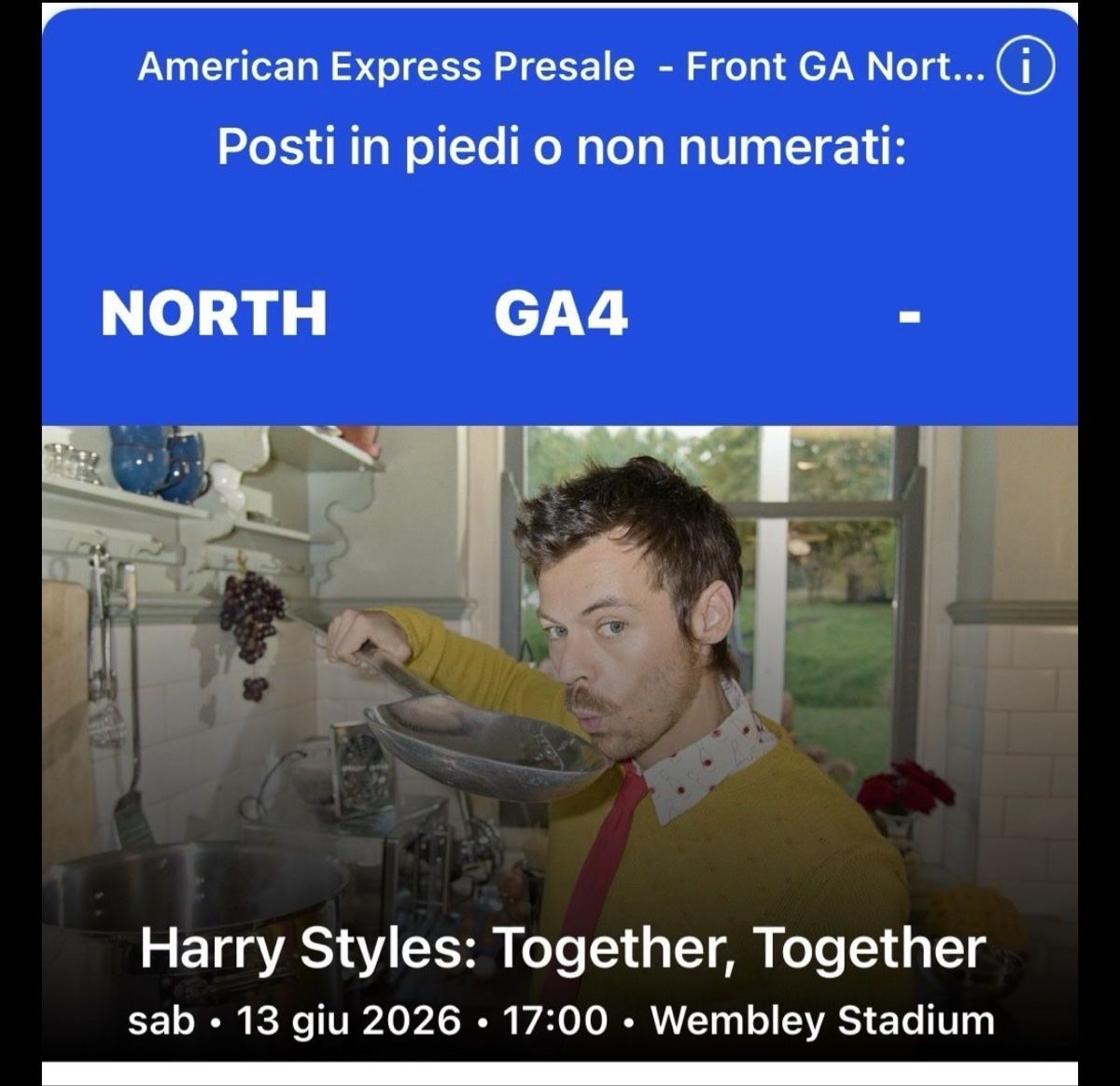 Biglietti: Harry Styles LONDON concert – Nuovo e nell'imballaggio originale da St. Gallen venduto da sar_nfg8