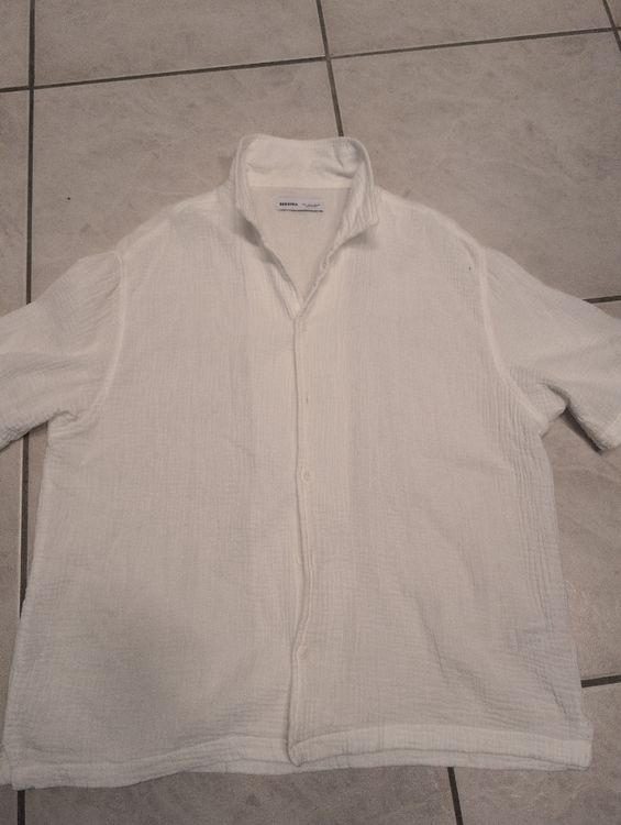 Bershka Camicie: Chemise d'été Bershka blanche taille L - Parfait état! – Usato da CORMINBOEUF venduto da savaja