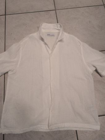 Chemise d'été Bershka blanche taille L - Parfait état!