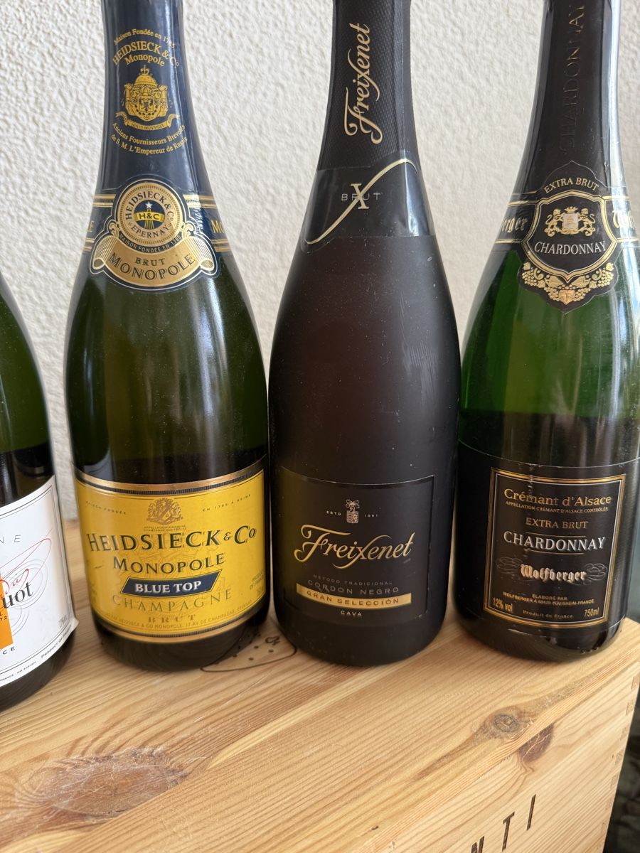 Vino: 4 Flaschen Schaumwein / Champagner / Sekt – Nuovo (secondo la descrizione) da Olten venduto da ale_nb2x 2