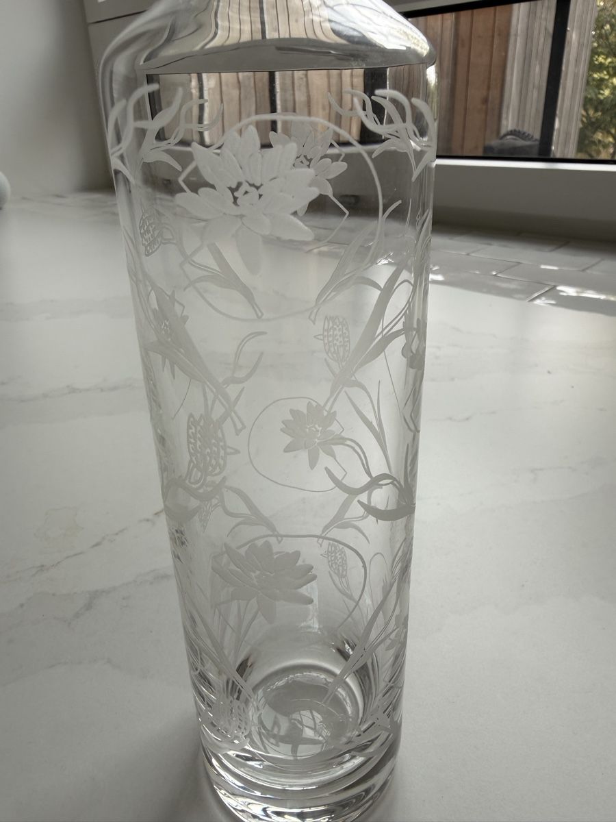 Caraffe: Kristall Karaffe mit geritztem Ornament – Nuovo (secondo la descrizione) da Rohrbach venduto da WhiteCornus 3