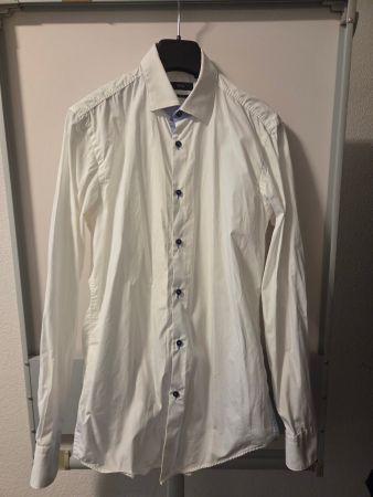 Boss Hemd Slim Fit Gr. 39 Weiss