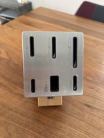 Messerblock Bambus Metall Zwillingslogo guter Zustand