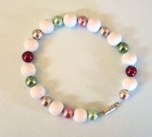 Armband Wachs/Holzperlen