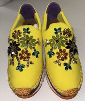 Scarpe Dolce & Gabbana donna gialle con decorazioni taglia 3