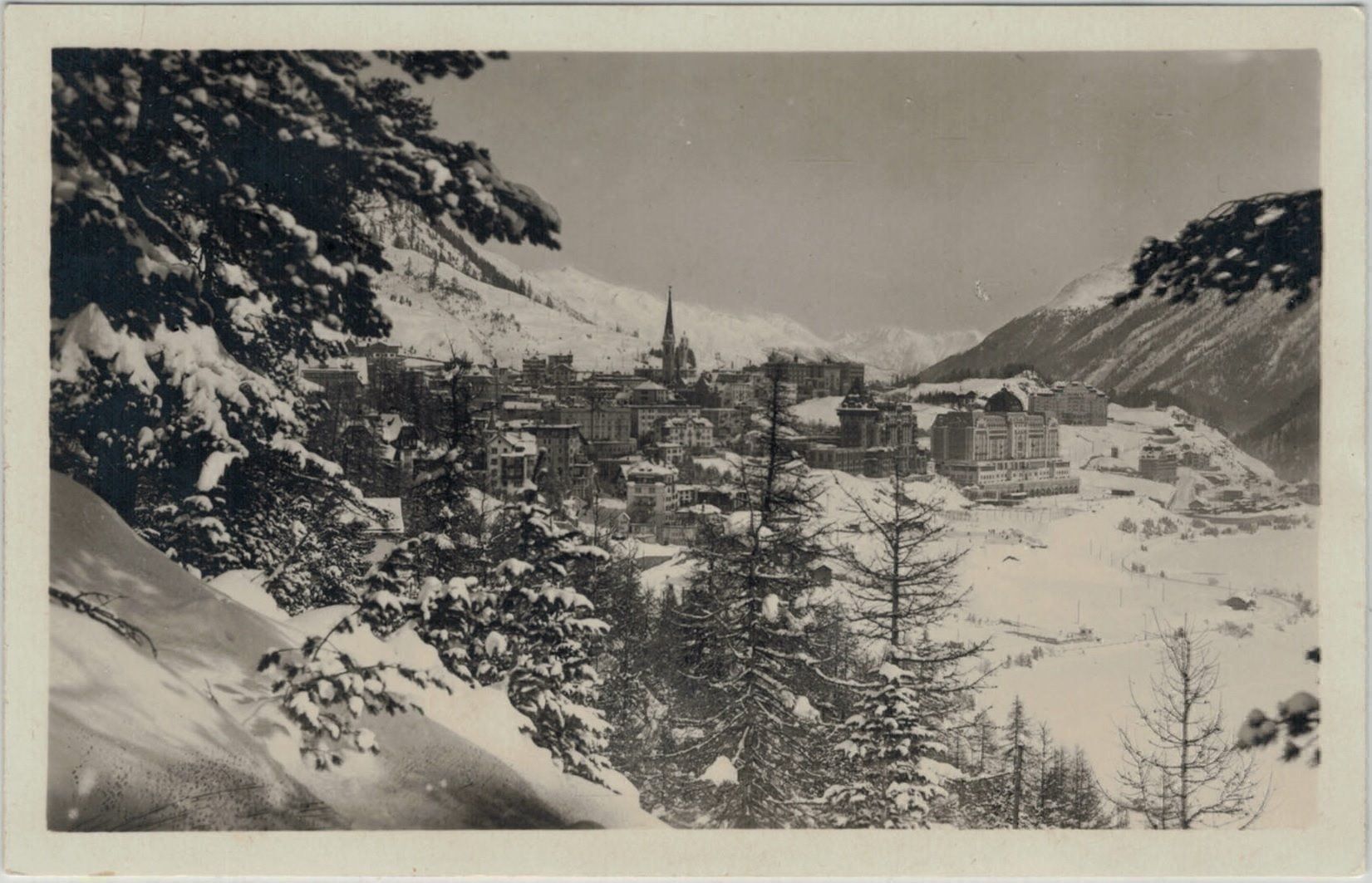 Ansichtskarten: Foto-AK St. Moritz 1931 GR 56 – Gebraucht aus Fribourg von philafri