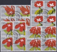 2009, Nr.1316-1319 (CH) Viererblöcke +Ersttags-Stempel