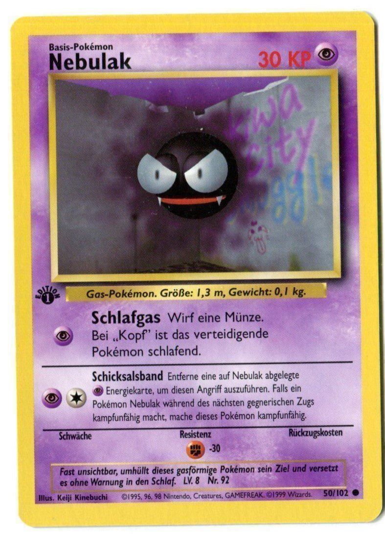 Pokémon Carte collezionabili: Nebulak Basis Set 1.Edition 50/102 Deutsch – Nuovo (secondo la descrizione) da Dornach venduto da Deco89