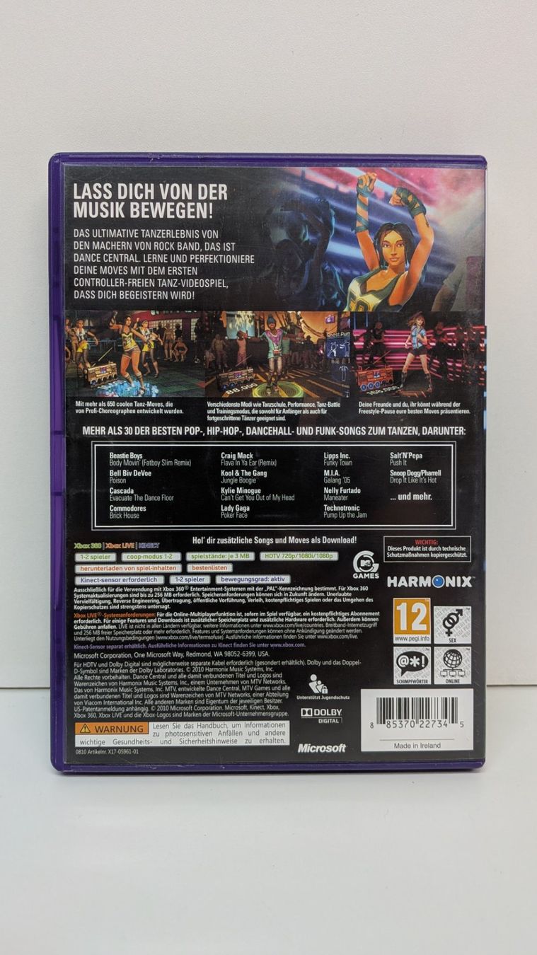 Giochi: Dance Central 1 - 3 für Xbox 360 Kinect – Usato da Menziken venduto da mame18 2