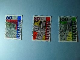1993 Sonderpostmarken 2  842 bis 844 ET Vollstempel
