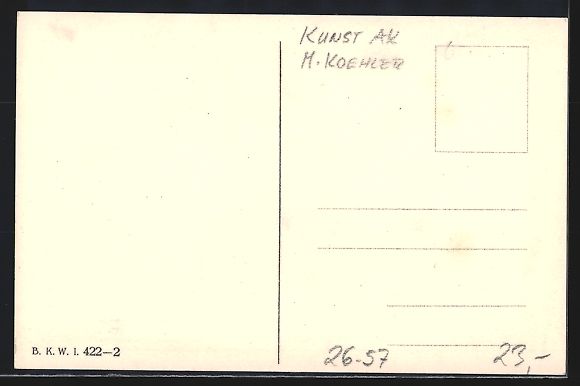 Cartoline postali: Mela Köhler: Dame mit Schirm, Kavalier  – Usato da Berlin venduto da bartko-reher 1