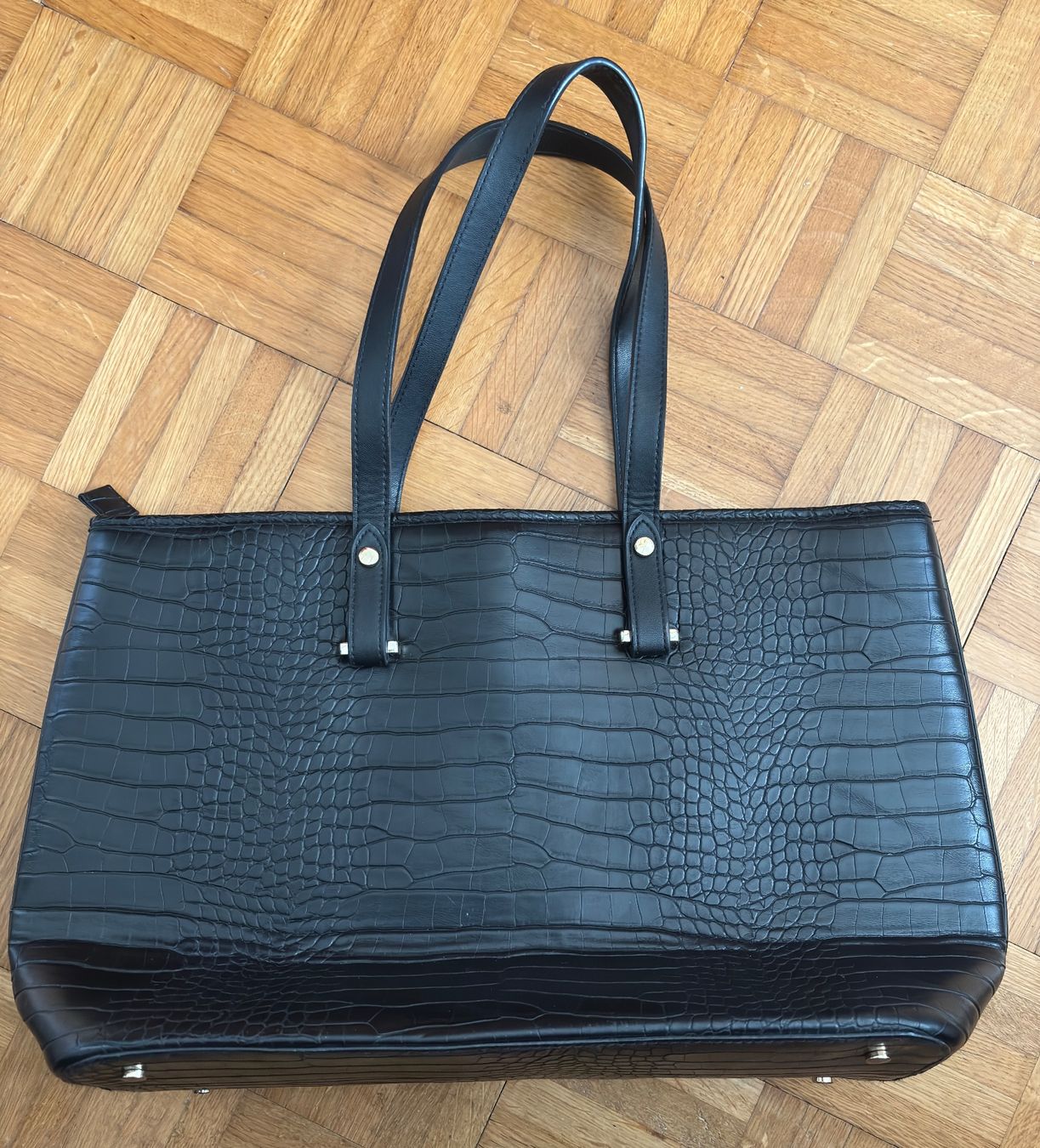 H&M Borse da donna: Tasche schwarz Kroko-Optik gross elegant – Usato da Sonterswil venduto da whe_7yhm 1