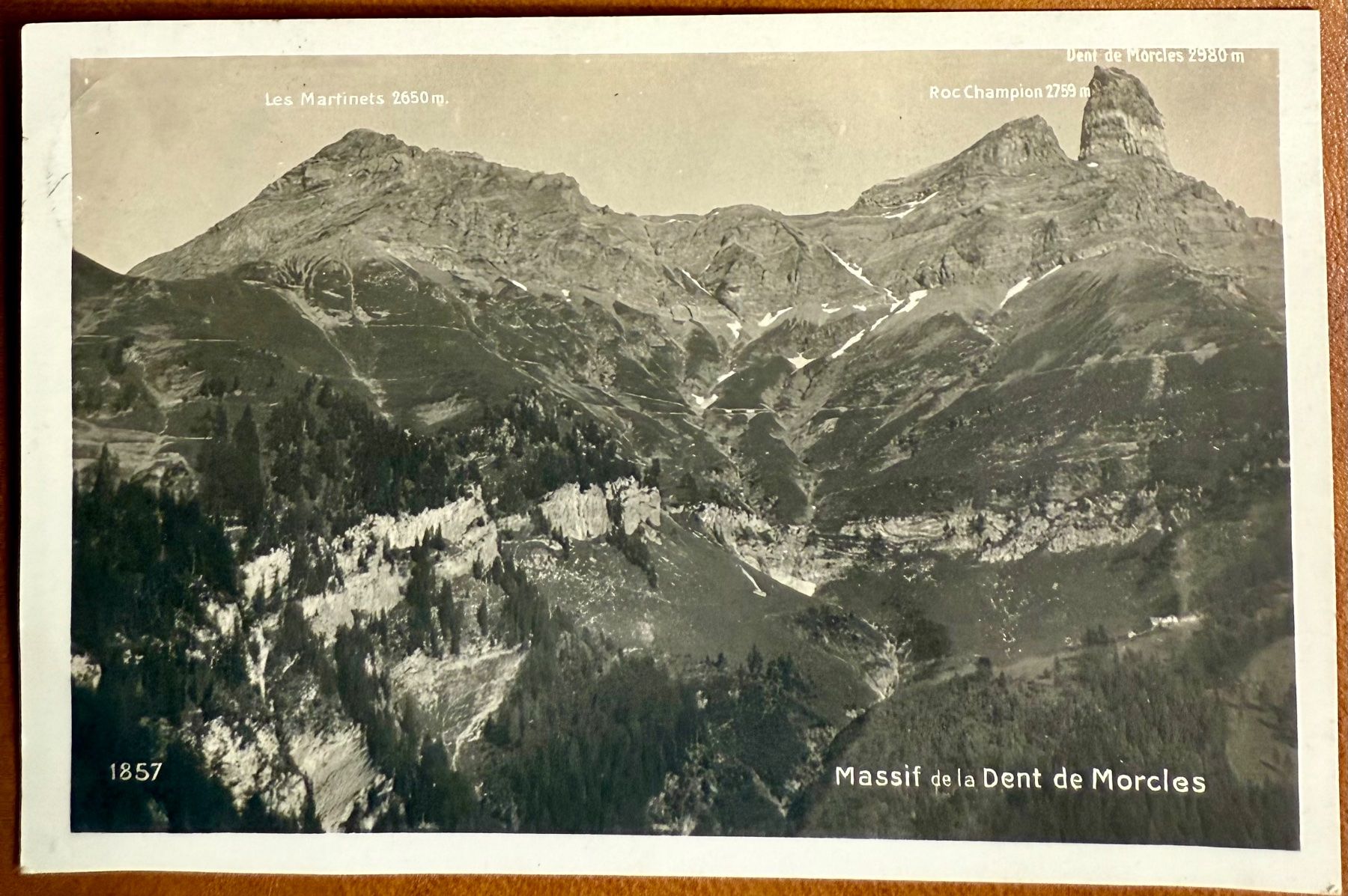 Cartoline postali: Morcles - Massif de la Dent de Morcles - 1930 env. – Usato da Lutry venduto da Ediego