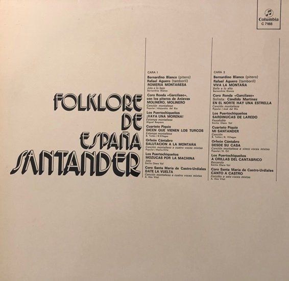 Schallplatten: Folklore de España - Santander (LP, 1973) – Gebraucht aus Grüningen von azulmarron 1