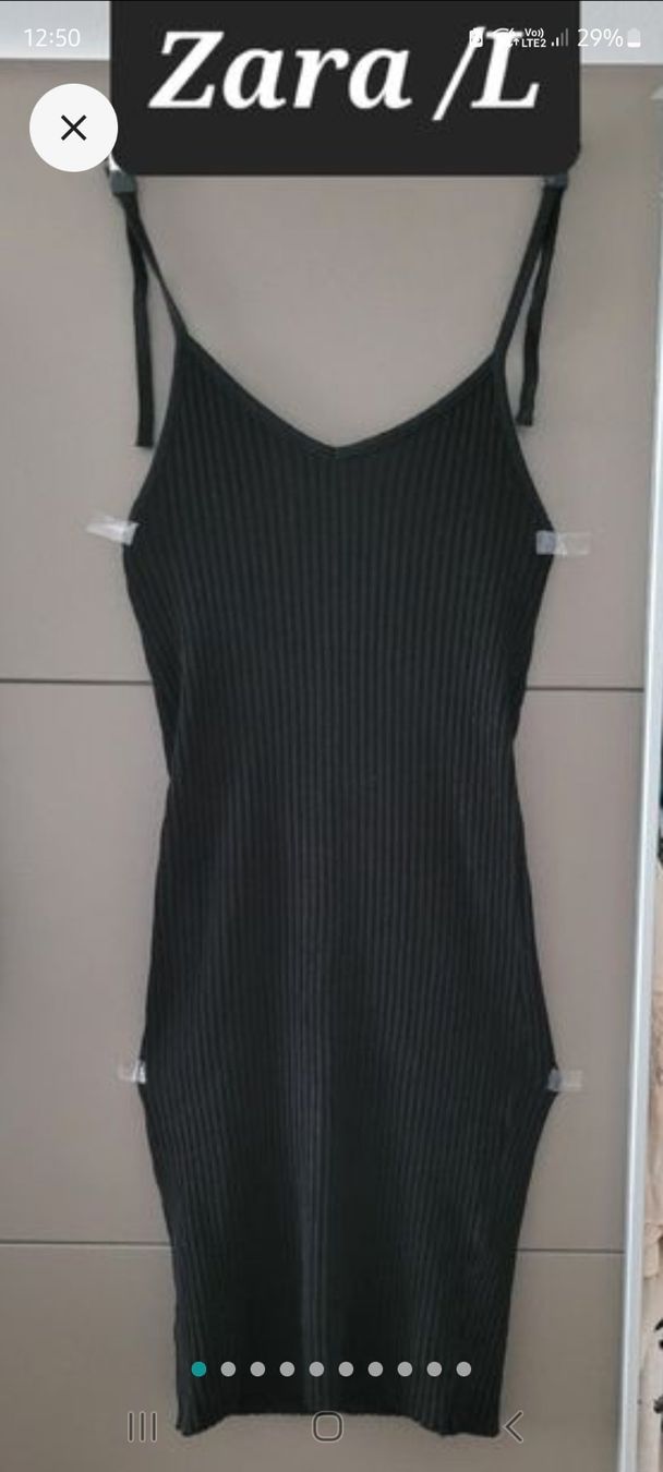 Zara Vestiti: Robe noire Zara, taille L /coton100% – Nuovo (secondo la descrizione) da Vevey venduto da x_y_f