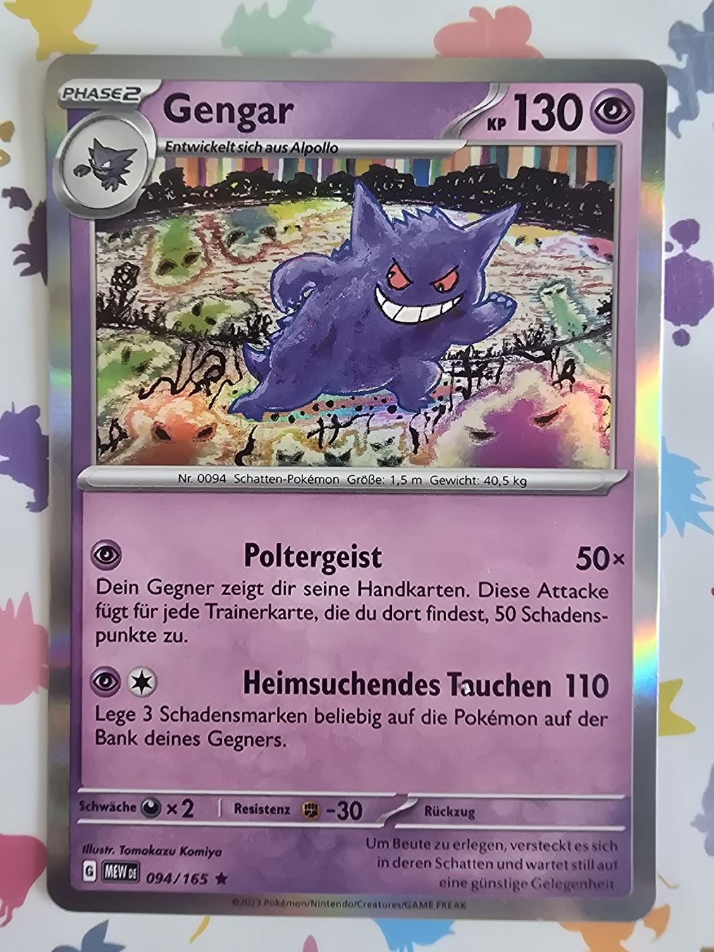 Pokémon Carte collezionabili: Pokemon, Gengar Holo 094/165, DE – Nuovo (secondo la descrizione) da Pfäffikon SZ venduto da gmw_8nk9