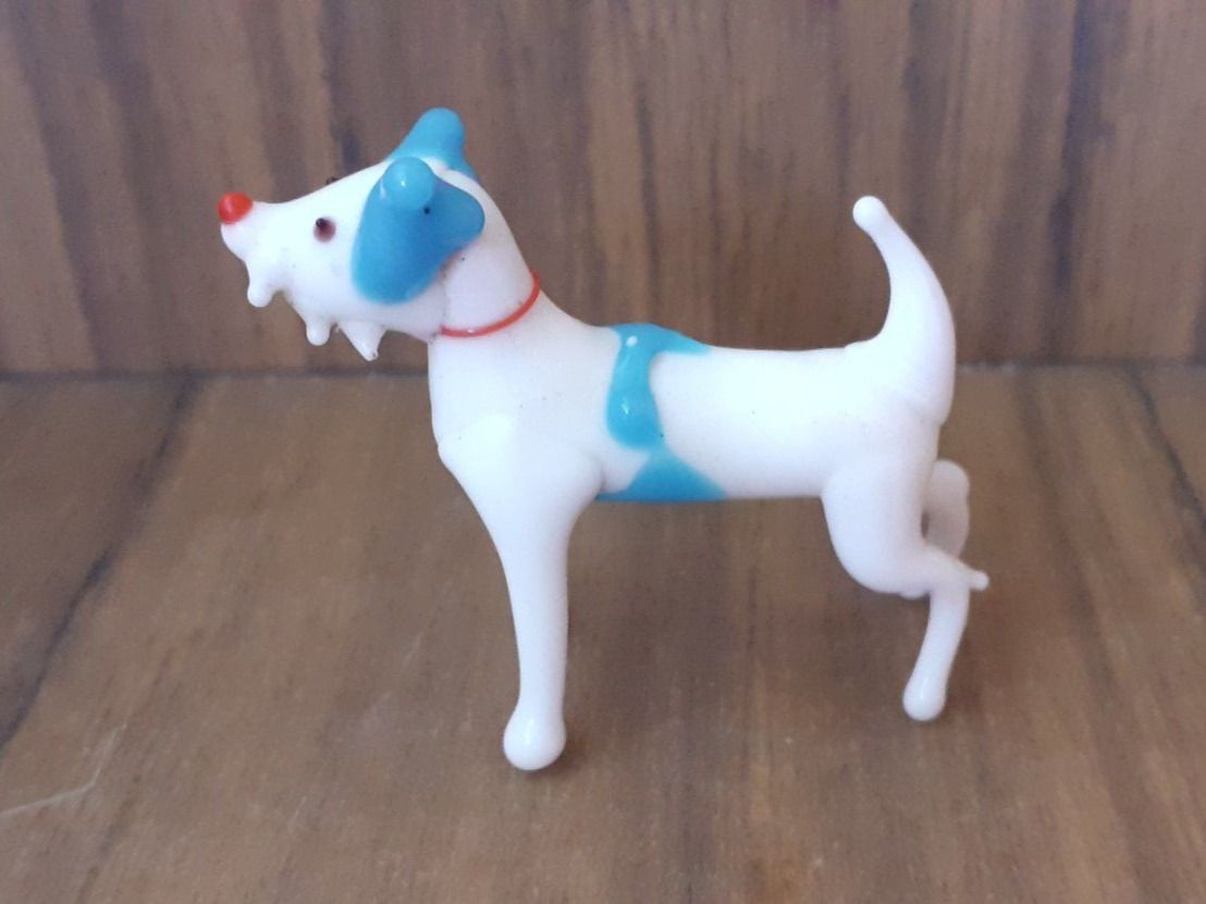 Murano Statuette: Figur Glas Hund Schnauzer Murano – Usato da Mörschwil venduto da antiksalon 2