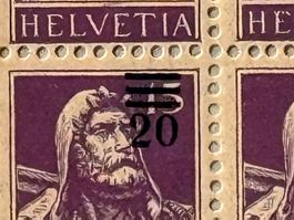 150A, postfrisch, verschobener Überdruck, aus Markenheft