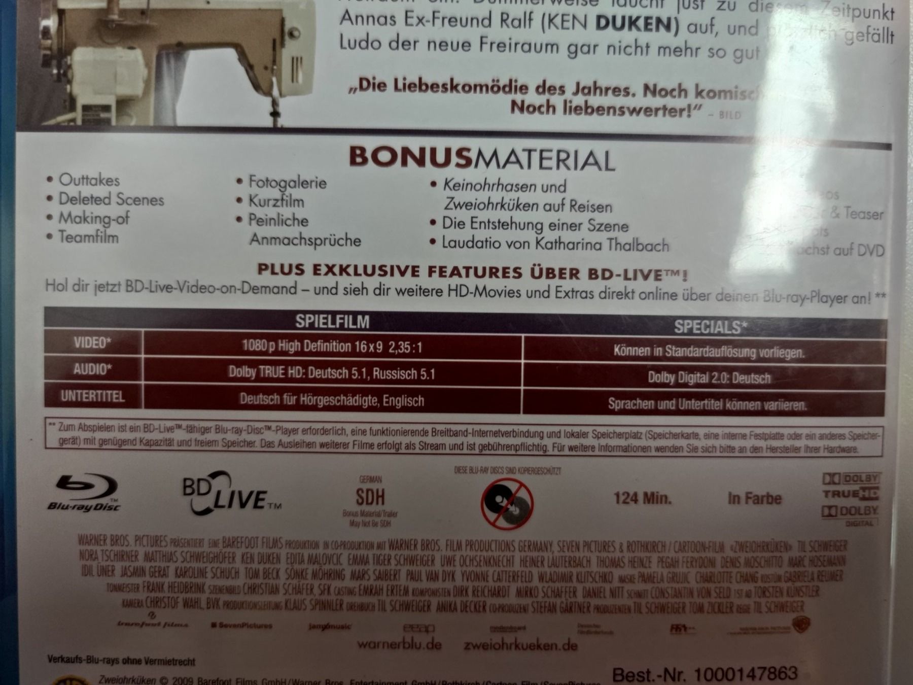 Tutti i DVDs: Zweiohrküken – Usato da Liestal venduto da Kratzilla 3