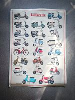 Vintage Lambretta-Rollerplakat