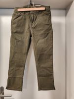 Damen Capri-Jeans Gr. 36, oliv
