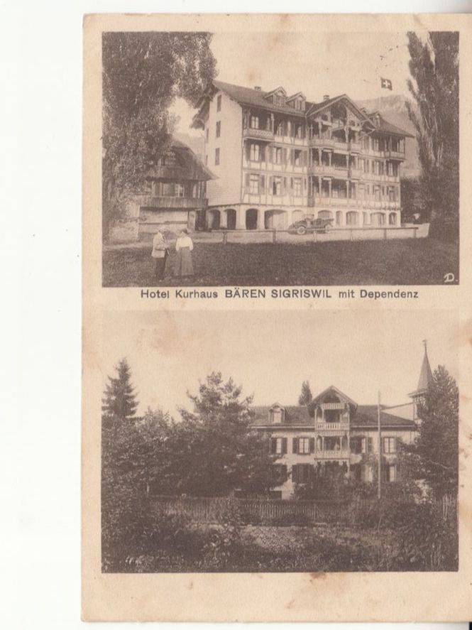 Cartoline postali: Sigriswil Bären 1921 – Usato da Bürglen TG venduto da StampGraf