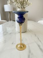 Bougeoir style Murano Glas / Vintage Kerzenständer