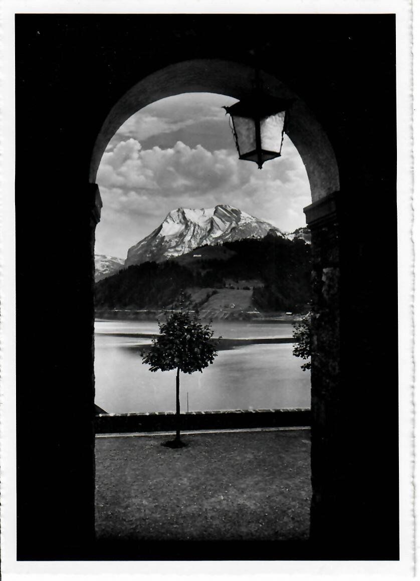 Cartoline postali: Gasthaus Stausee Innerthal 1956 – Usato da Hochdorf venduto da Ziegel-16