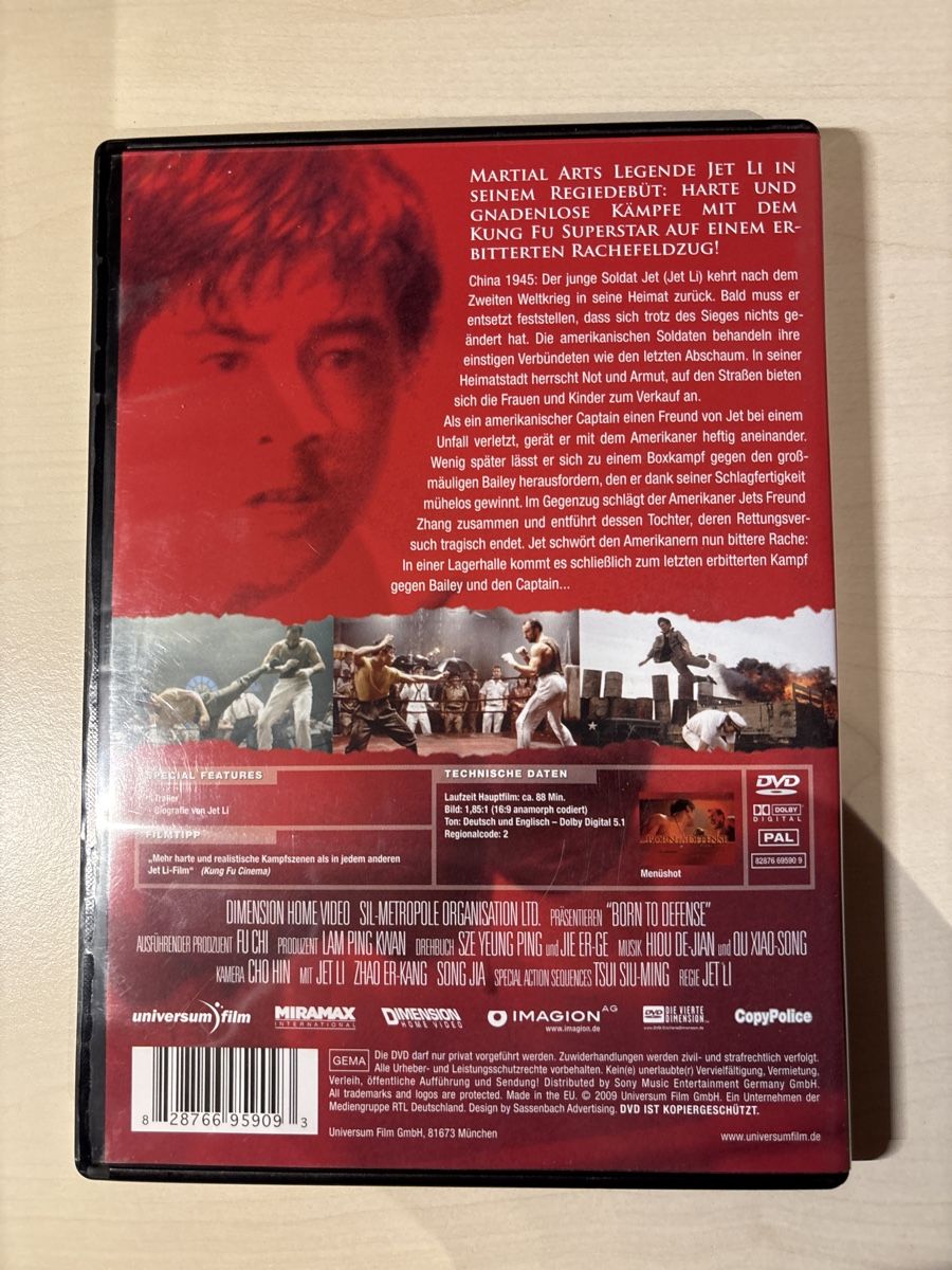 Tutti i DVDs:  Born to Defense (2904) – Usato da Ruswil venduto da Slivio_ 1